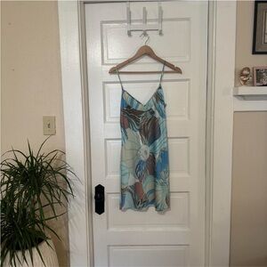 Wilfred Blue and Brown Patterned Dress